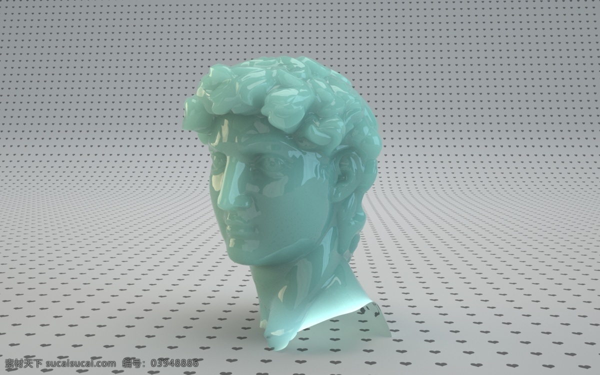 玉石大卫 大卫 雕像 玉石 渲染 模型 3d设计 3d作品