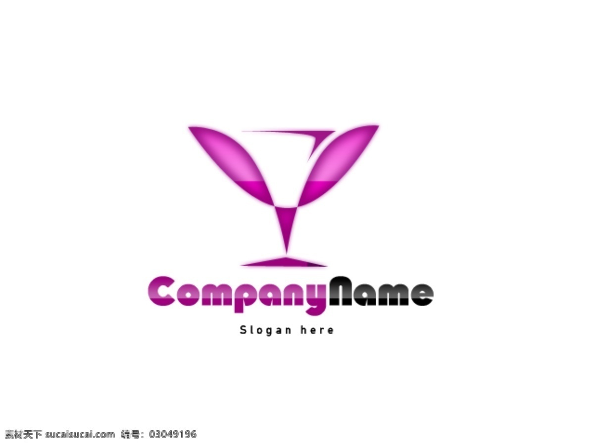 酒杯 通用 logo logo素材 psd分层 高清国外 通用图标 通用标识 分层 psd源文件 logo设计