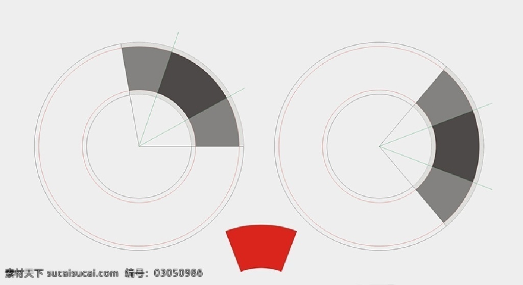 扇形与圆台 圆台截面图 圆与圆环 圆与扇形 几何 g几何小库 现代科技 数码产品