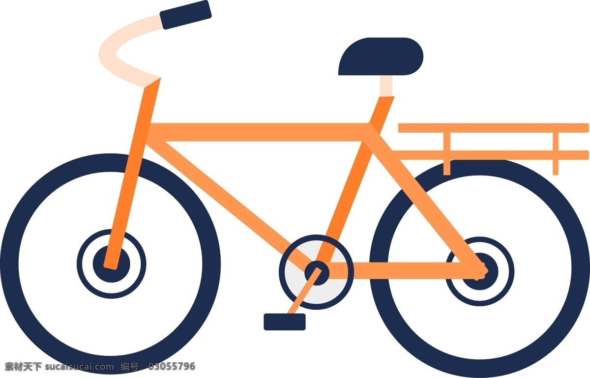 矢量 辆 自行车 扁平化 商用 元素 插画设计 扁平化设计 ai元素 脚踏车 车子