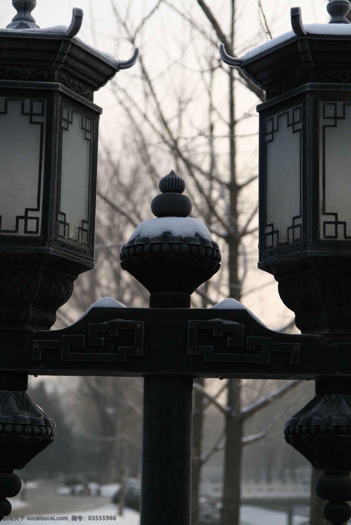 北京 小景 灯 冬天 建筑摄影 建筑园林 枯树 北京小景 装饰素材 灯饰素材