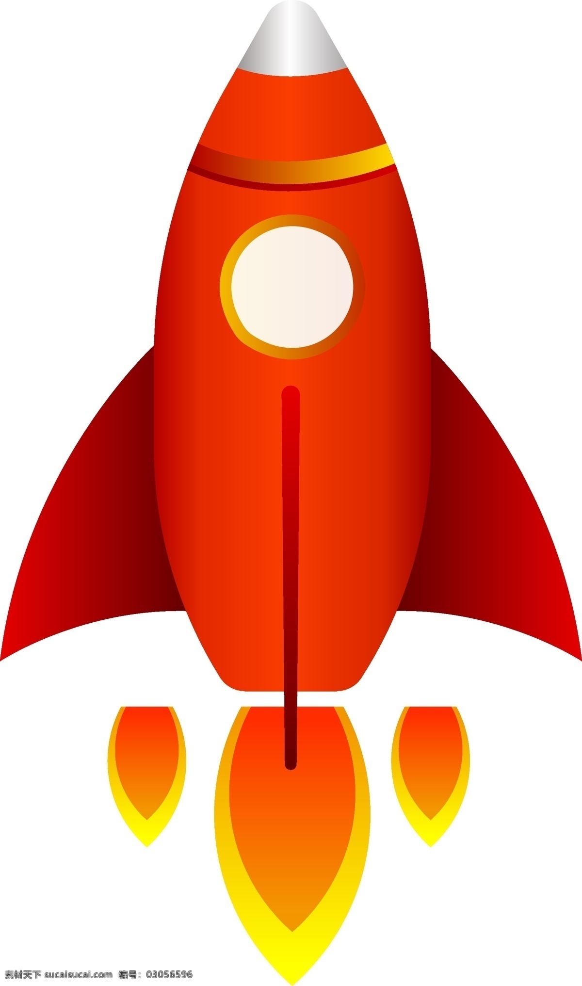 矢量 免 扣 卡通 红色 飞船 火箭模型 宇宙 太空 喷气 上升 手绘 导弹 立体 飞弹 航空 航天 空间站 免扣