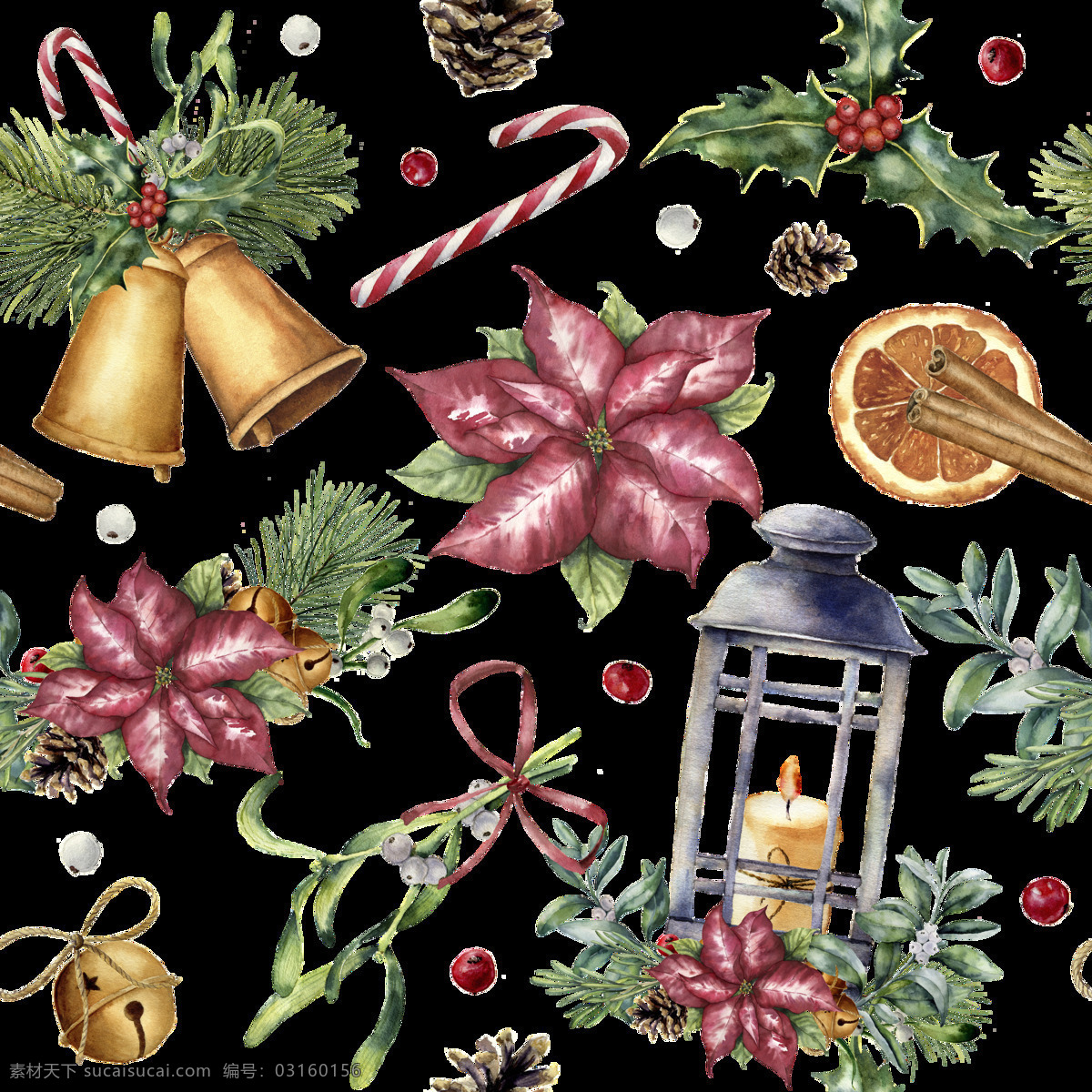 创意 圣诞节 水彩 背景 圣诞节主题 插画 绘画 植物 树叶 圣诞树 礼物 礼盒 广告 底纹边框 背景底纹