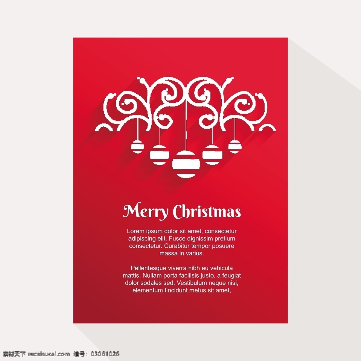 红色 装饰 圣诞卡 小 玩意 模板 圣诞快乐 冬天快乐 圣诞 庆祝 卡片 观赏 祝福 圣诞装饰品 圣诞饰品 白色