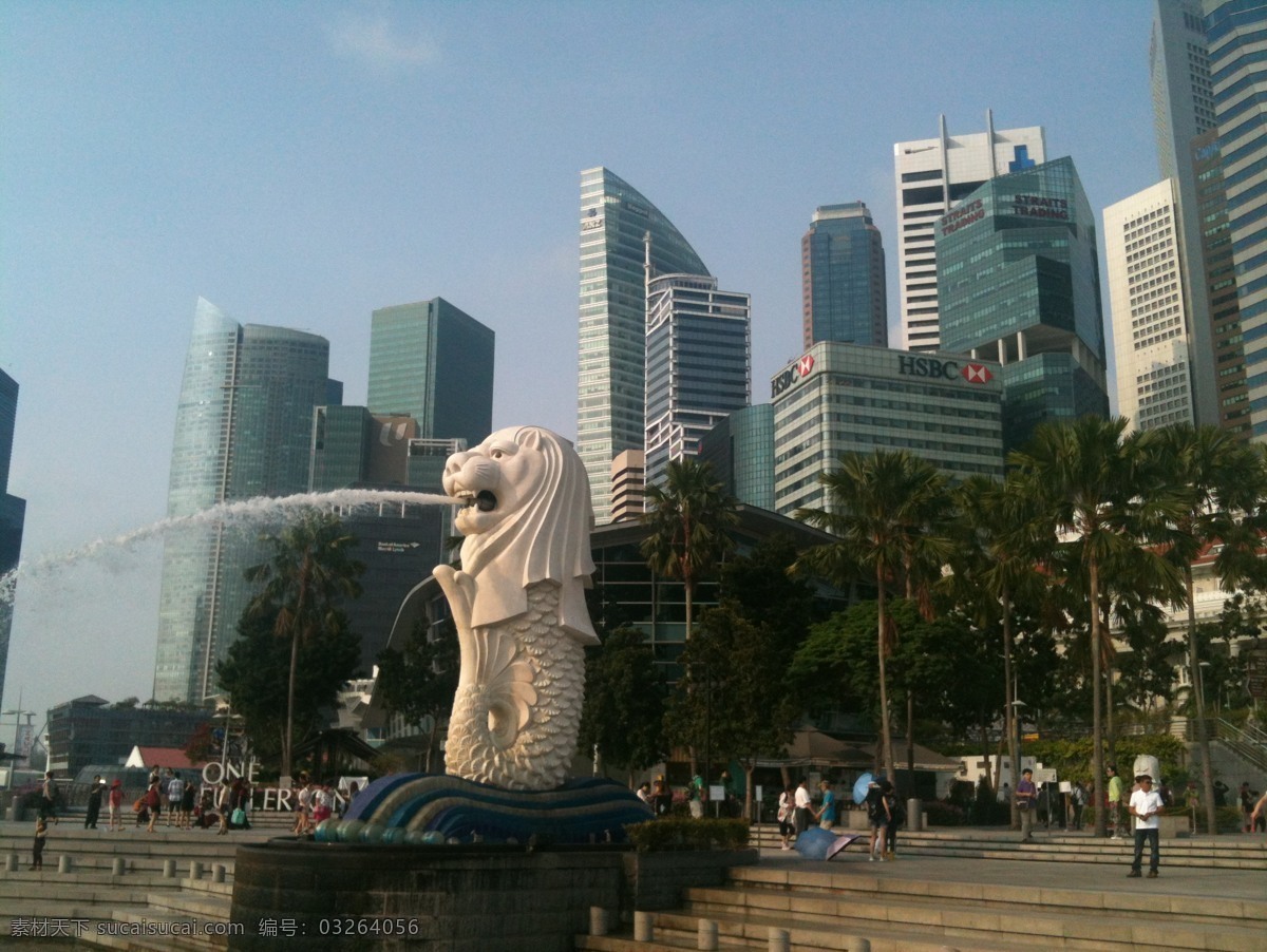 新加坡 都市 喷泉 鱼尾狮 公园 港湾 精美照片 旅游摄影 国外旅游