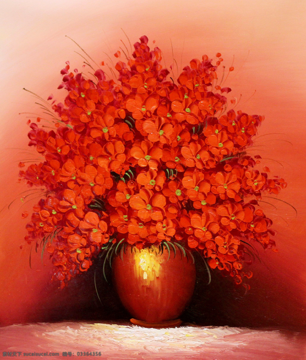 油画 花瓶 静物 写生 花卉油画 花瓶静物 花朵 鲜花油画 油画写生 装饰画 绘画艺术 无框画 其他艺术 文化艺术 红色