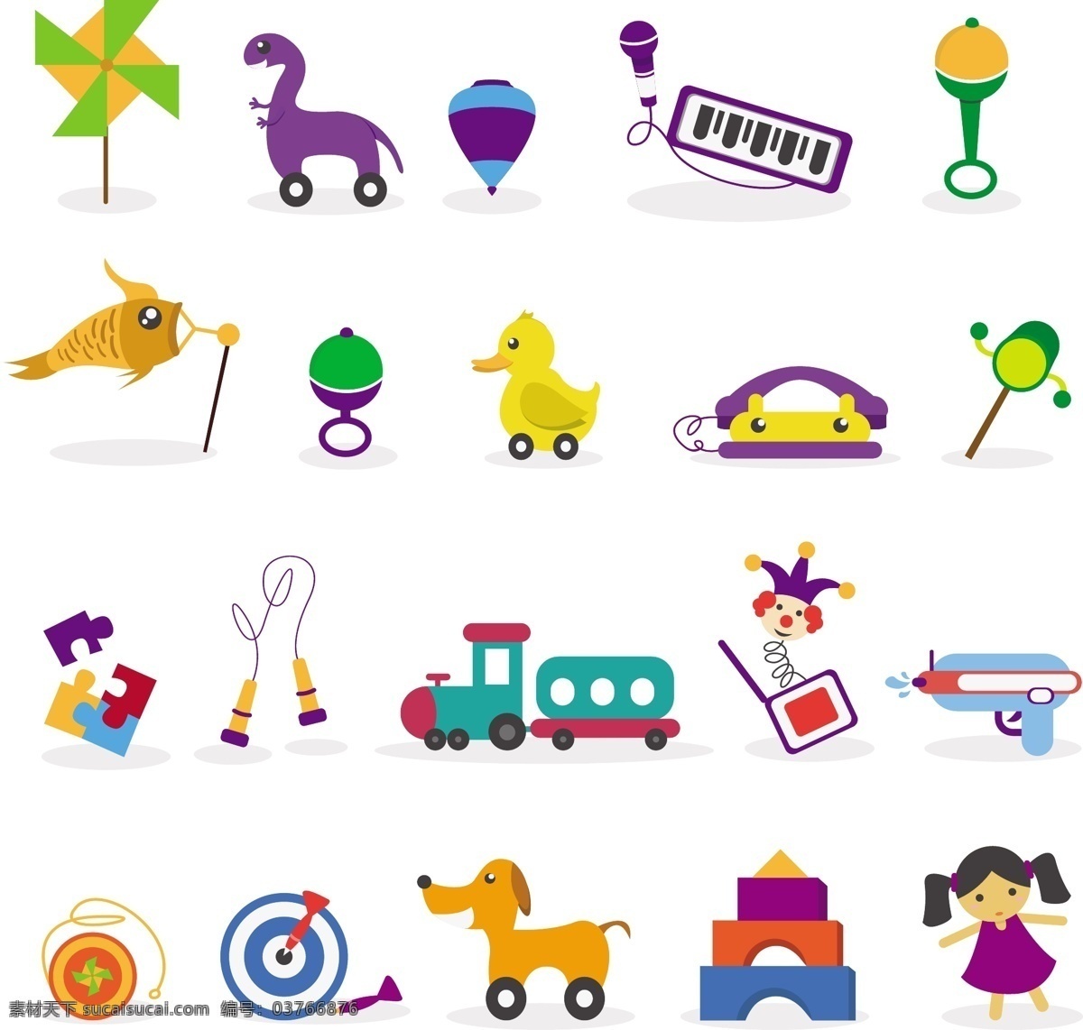 婴儿玩具收藏 汽车 婴儿 儿童 图标 卡通 可爱 孩子 熊 五颜六色 马 人 火车 游戏 机器人 玩具 球