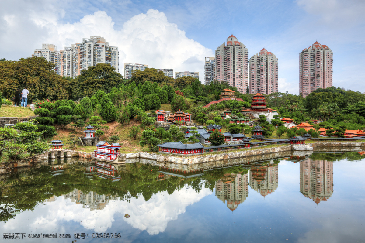 锦绣中华 深圳 主题公园 微缩景区 花草 绿树 文化游览区 自然风景 景区 自助游 国内旅游 旅游摄影