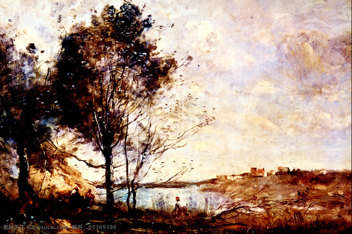 风景 风景油画 绘画书法 欧式油画 奇观 墙画 设计图库 室内装饰画 现代油画 意境 树 小溪 天空 相框 装饰画 会议室挂画 文化艺术 家居装饰素材