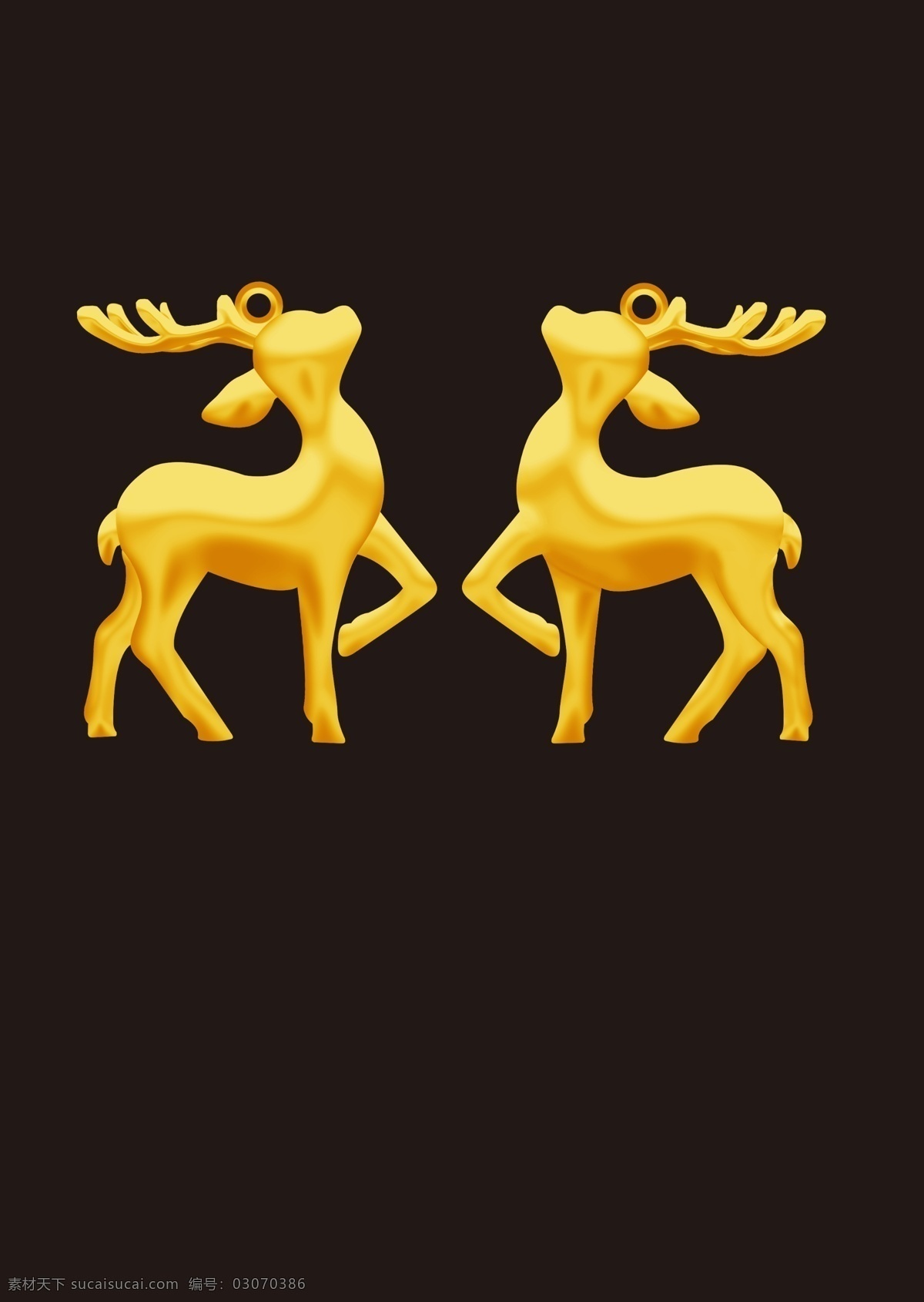 麋鹿图片 鹿 麋鹿 金 首饰 金饰 分层
