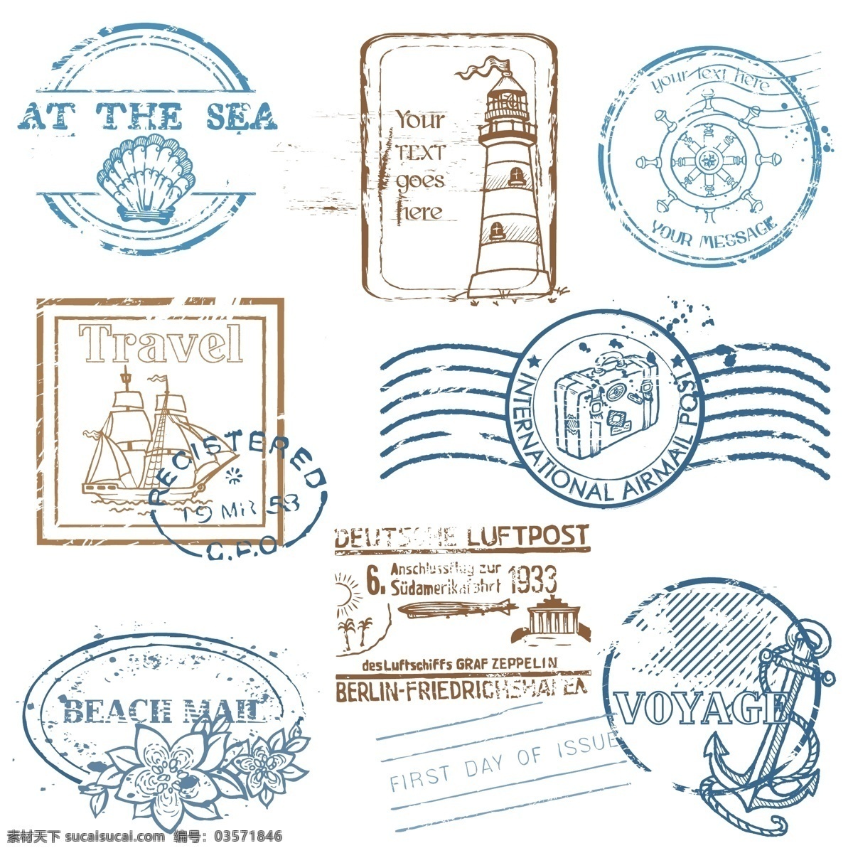 航海 类 邮戳 图标 航海邮戳 florakiss 矢量图 其他矢量图