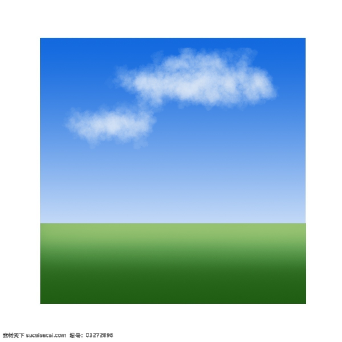 草地 通用 词 白色 云朵 通用词 白色云朵 蓝天白云绿草 卡通手绘 装饰图案 免扣图png 春天