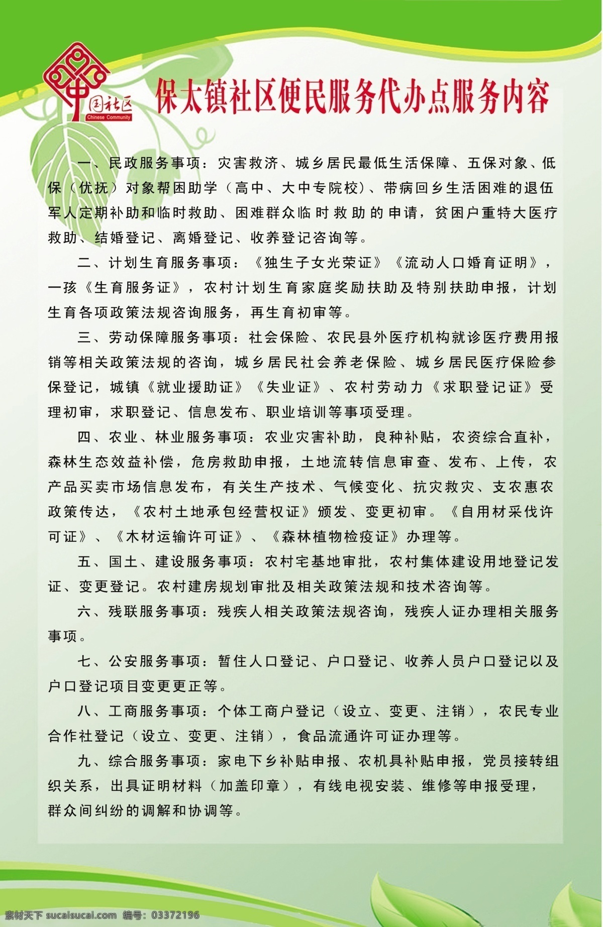 便民服务内容 中国 社区 便民 服务 内容 分层 源文件