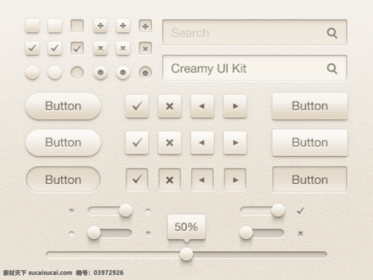 ui 元素 盒 奶油 高级 web 按钮 高分辨率 接口 免费 清洁 网页元素 时尚的 现代的 原始的 质量 新鲜的 设计设计新的 简单的 hd 用户界面 ui元素 详细的 工具箱 web工具包 搜索领域 滑块 复选框 用户界面元素 矢量图