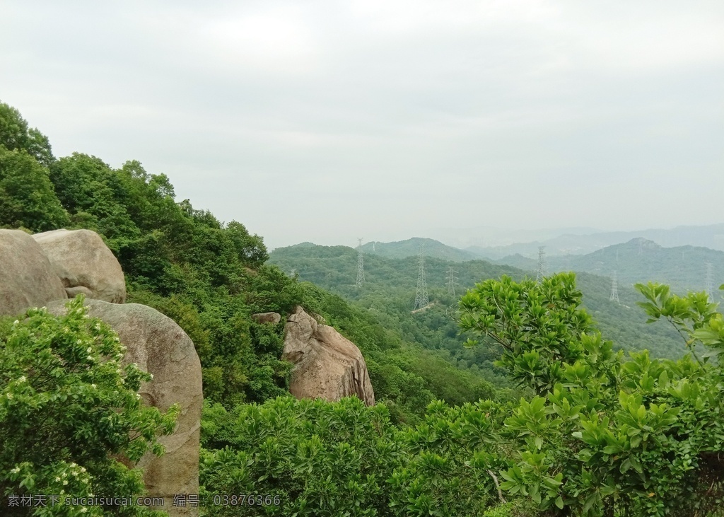 凤凰山景 深圳 凤凰山 风景 青山 山色 鸟瞰 风景照 自然景观 山水风景