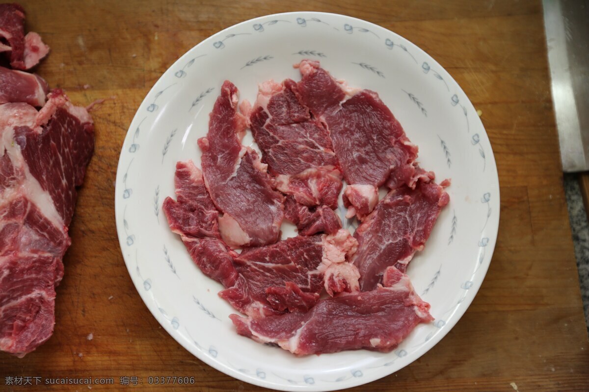 猪肉 鲜肉 生肉 肉 瘦肉 肉片 食品食材原料 餐饮美食 食物原料