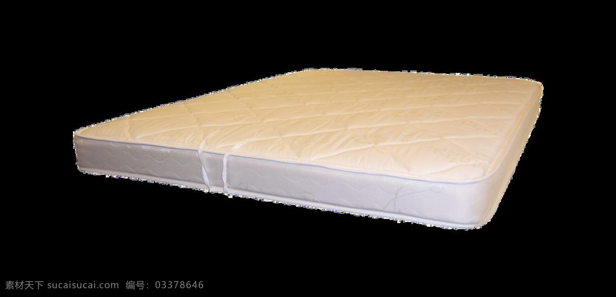 米黄色 床垫 元素 png元素 家居 免抠元素 睡觉 透明素材