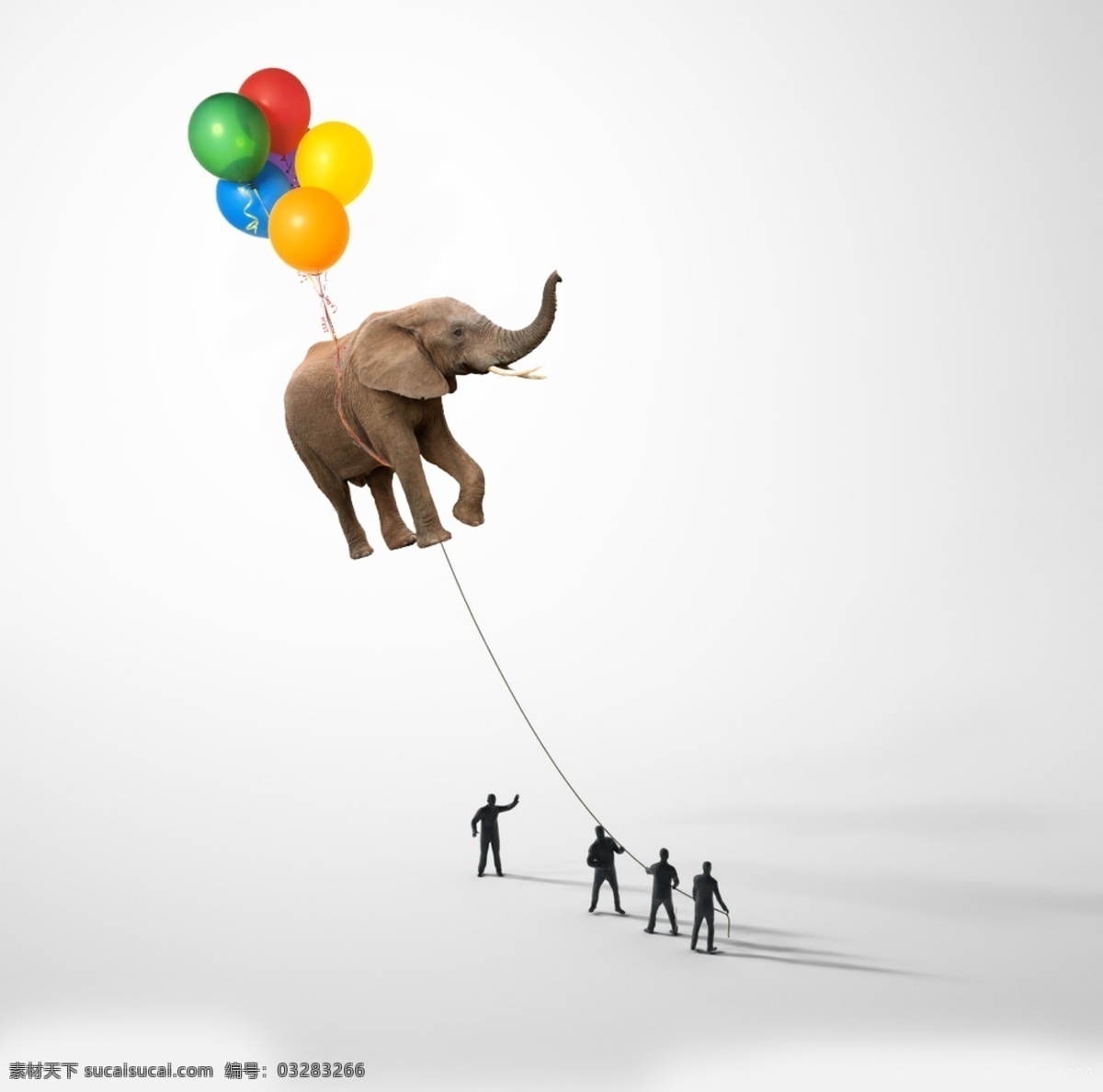 气球 拉大 象 小人儿 拉扯 大象 白色 拉大象 人 拉绳子 科技 蓝色 海报 壁纸 幻想 时代
