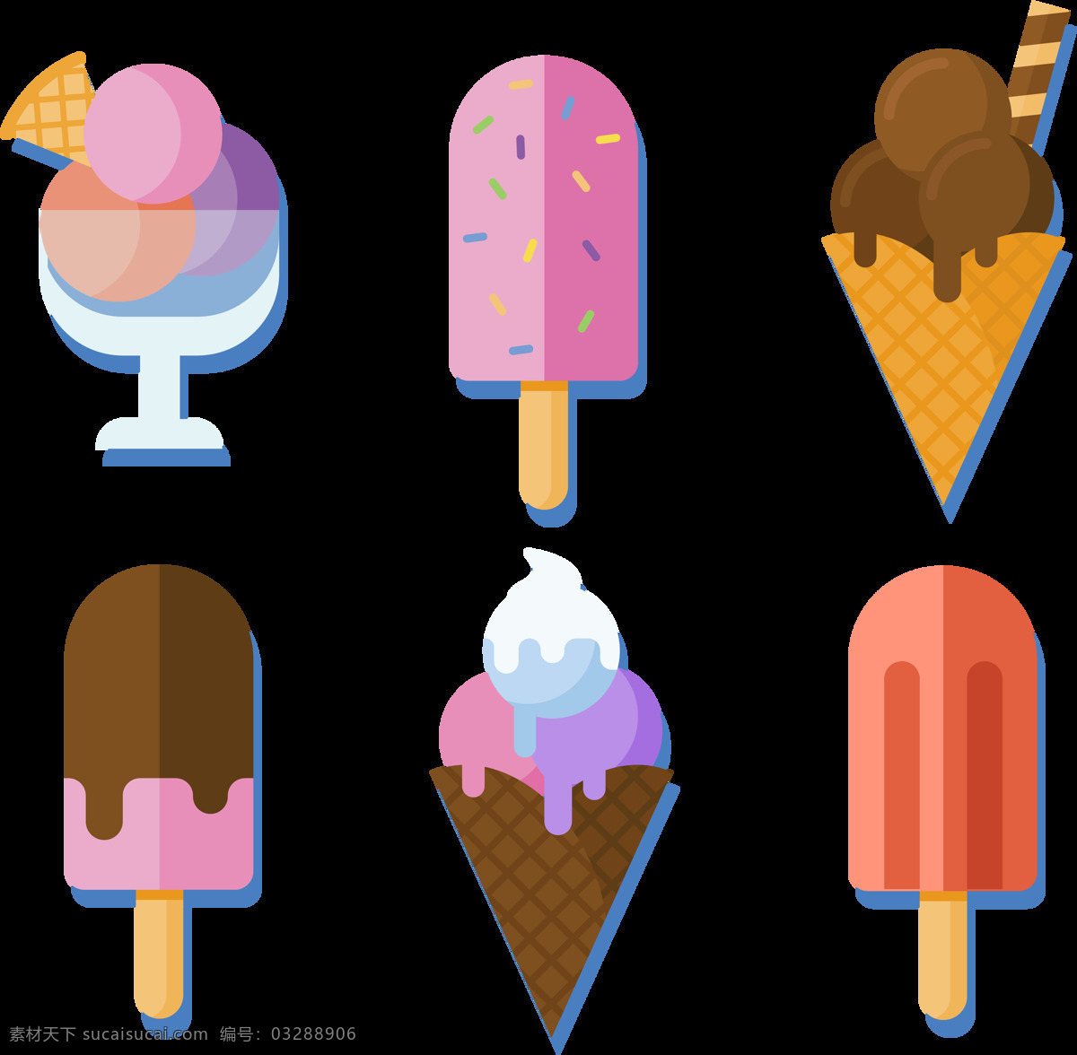 扁平 风格 彩色 冰淇淋 免 抠 透明 图 层 甜品图标 冷饮插图 清凉甜品 冰淇淋标志 雪糕图标 冰激凌图标 冰激凌插图 卡通冰淇淋 手绘冰淇淋 雪糕图案 冰淇淋促销 冰淇淋素材