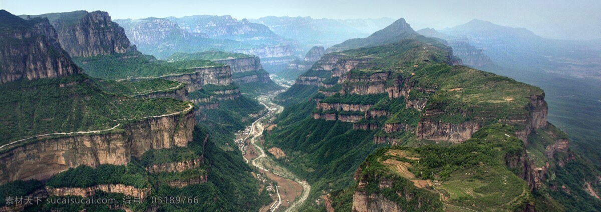 太行山 大峡谷 峡谷 山谷 大山山群 山脉 高山 自然景观 自然风景 黑色