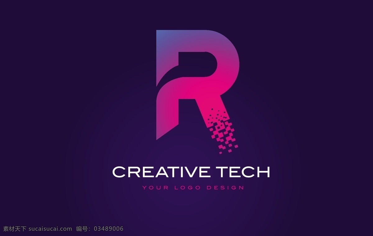 科技 感 英文 字母 公司 logo logo设计 英文logo 标志设计 彩色字母 标志图标 企业 标志