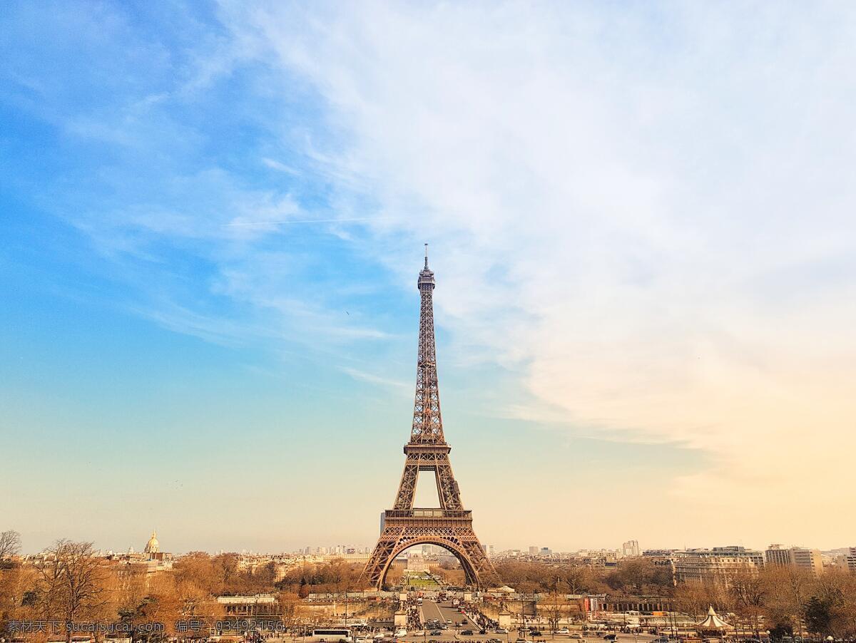 巴黎埃菲尔铁塔 法国 巴黎 埃菲尔 埃菲尔铁塔 塔 塔楼 铁塔 房屋建筑 旅游摄影 国外旅游