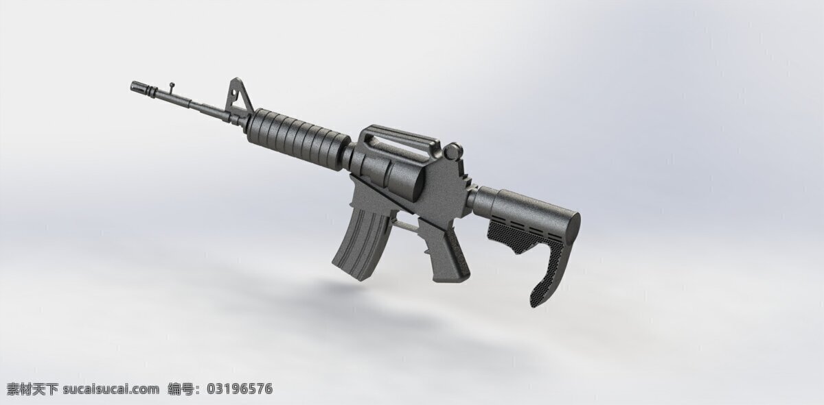 特立独行 步枪 武器 m4a1步枪 3d模型素材 其他3d模型