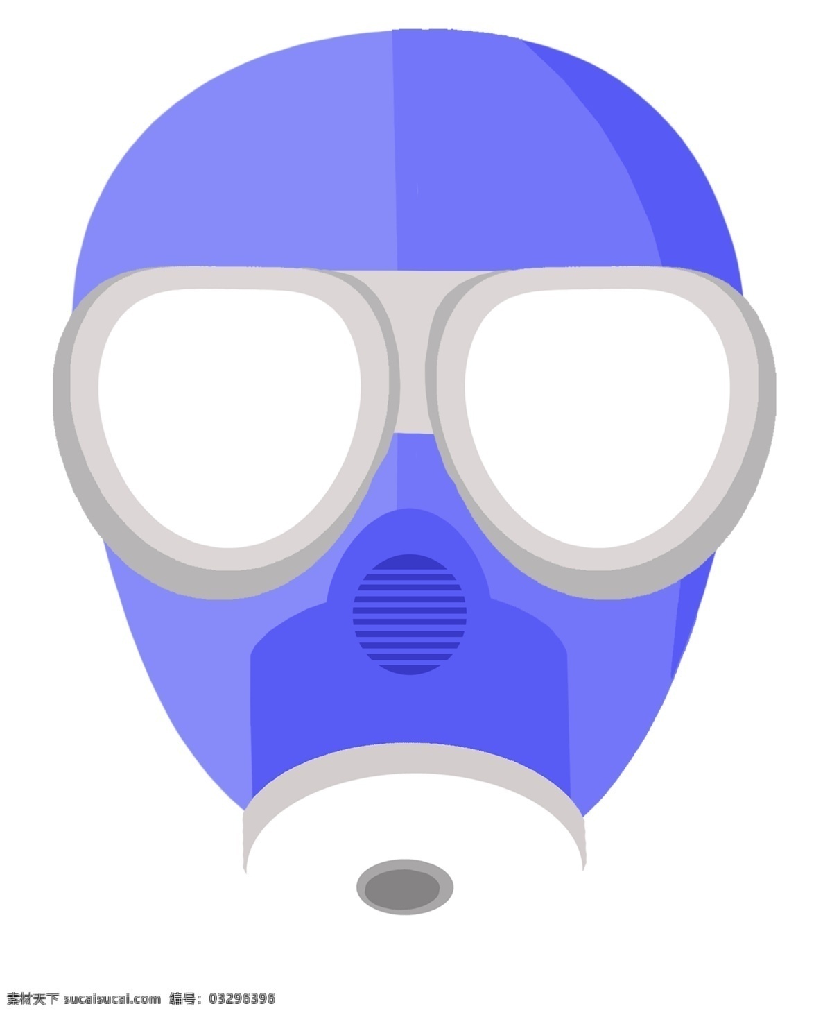 蓝色 防毒面具 插图 蓝色的面具 实验器材 化学实验室 防灰尘 消防员专用 卡通面具插画