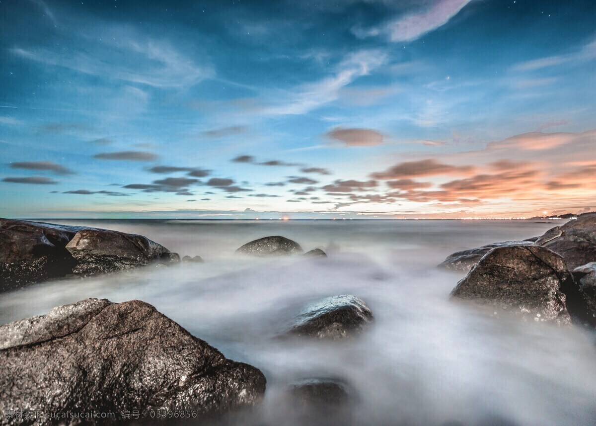 海 天空 海洋 岩 雾 有雾 长时间曝光 云 石头 自然景观 山水风景