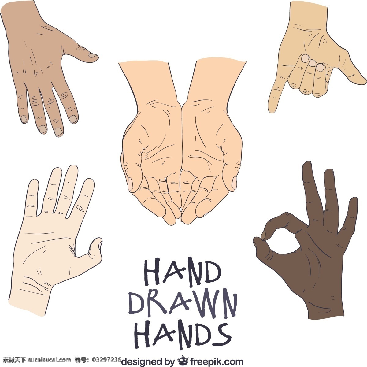 手绘的手 手 手画 人 绘画 手工绘图 绘制手势 粗略 手势 白色
