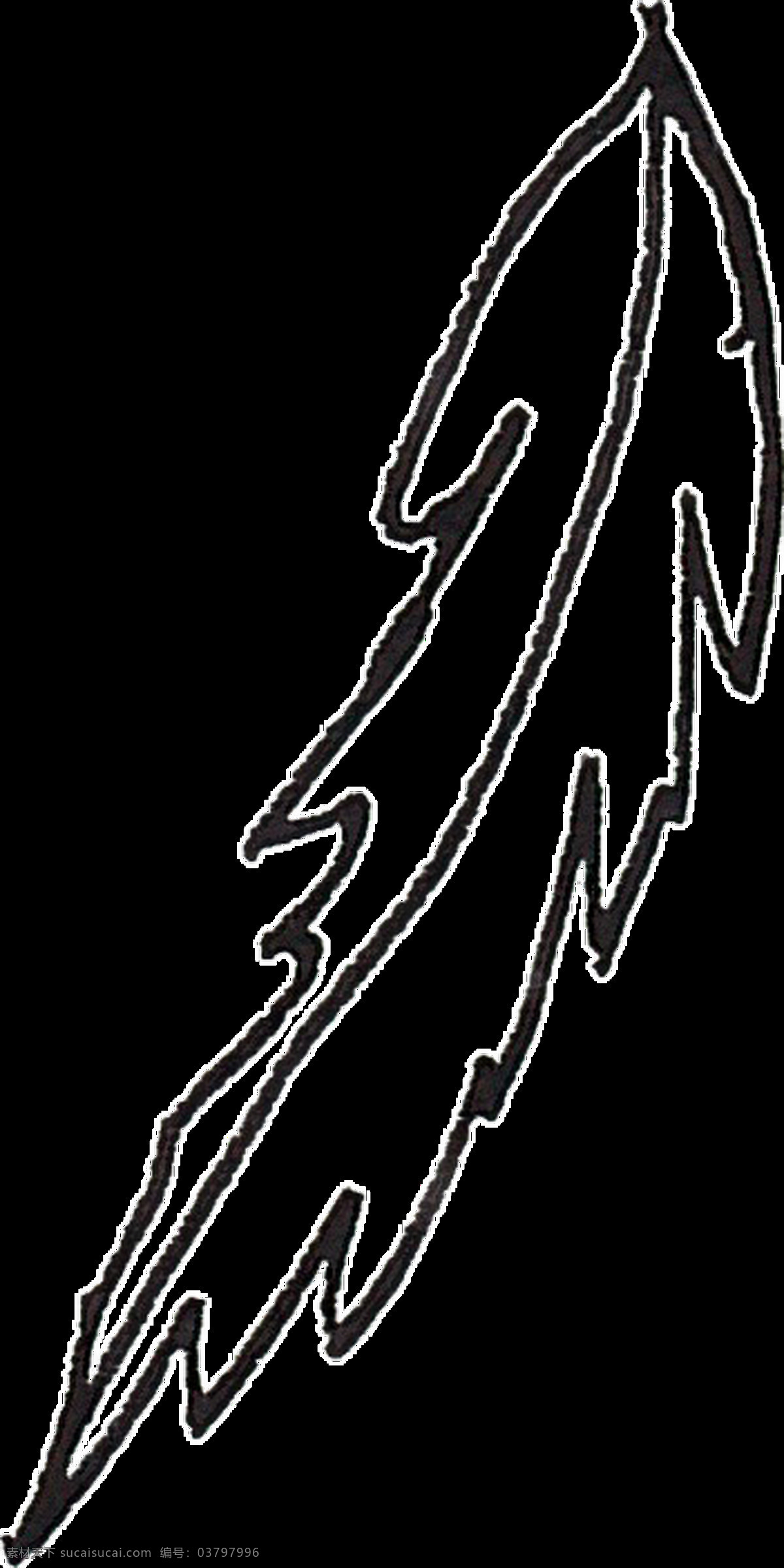 黑色 树木 树叶 透明 水彩 卡通 免扣 手绘 透明素材 装饰 设计素材 淘宝素材 海报设计装饰 装饰图案