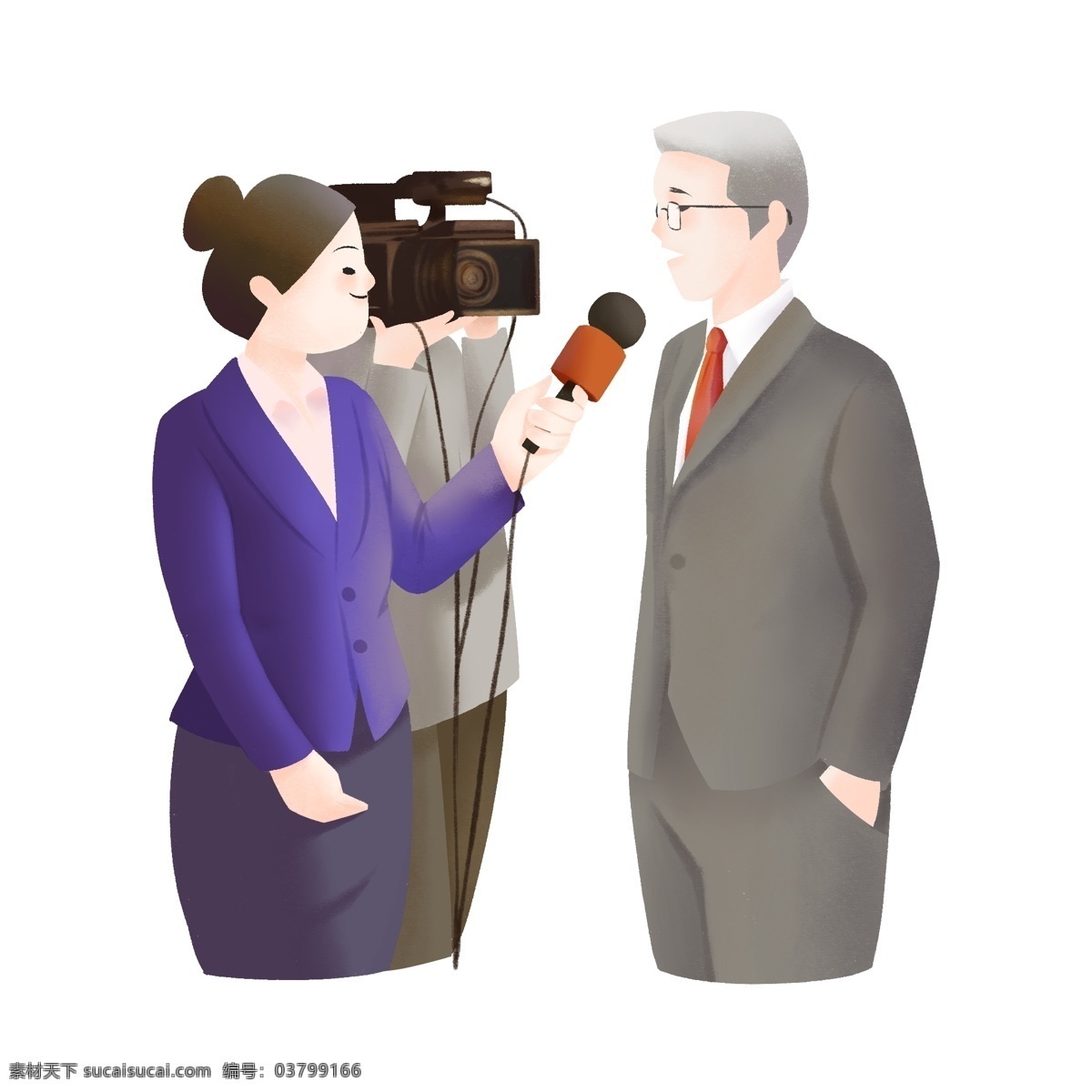 记者 多人 男人 女人 采访 场景 麦克风 卡通 人物 中国记者日 话筒 摄像机 手绘 摄像师