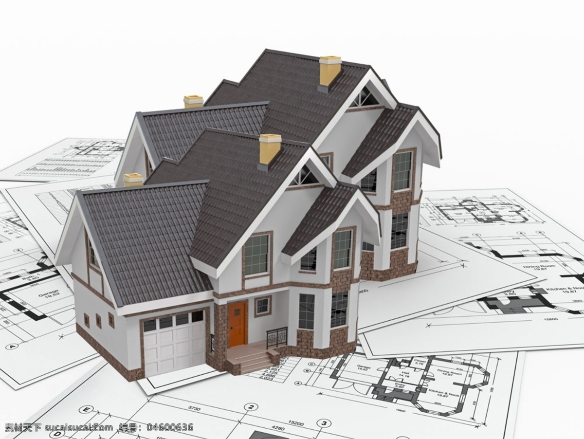 房子模型 房子 模型 立体图 3d 样板 3d设计 展示模型