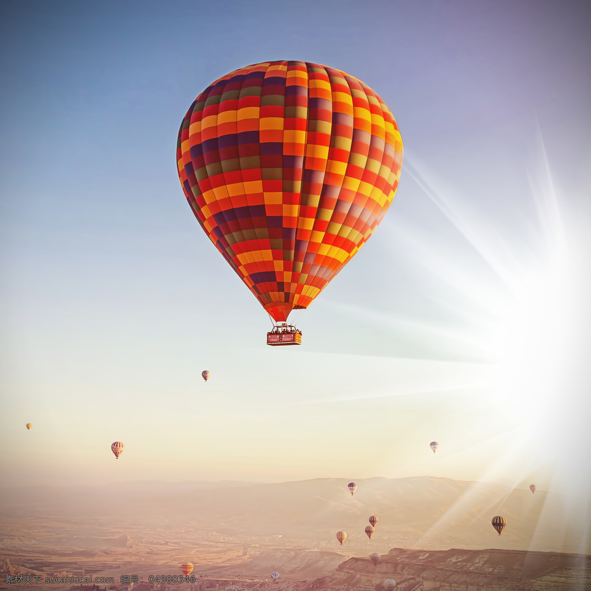 美丽 热气球 风景 空中的热气球 热气球摄影 美丽风景 其他类别 生活百科