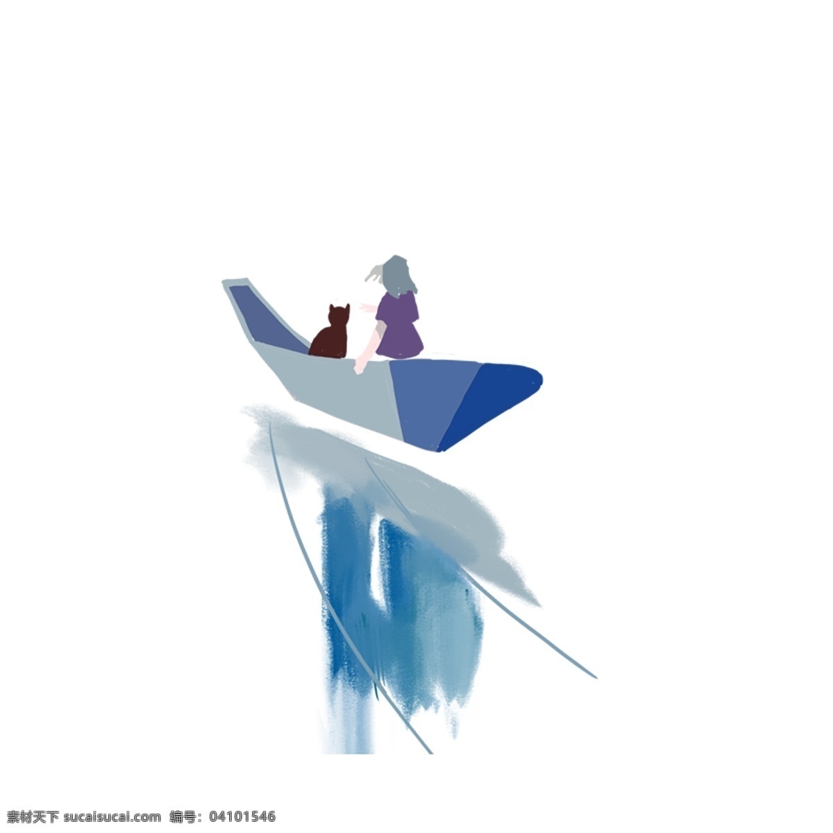 坐在 小船 里 两 人 免 抠 图 卡通 划船 划着 小白 船 两个 卡通泛舟