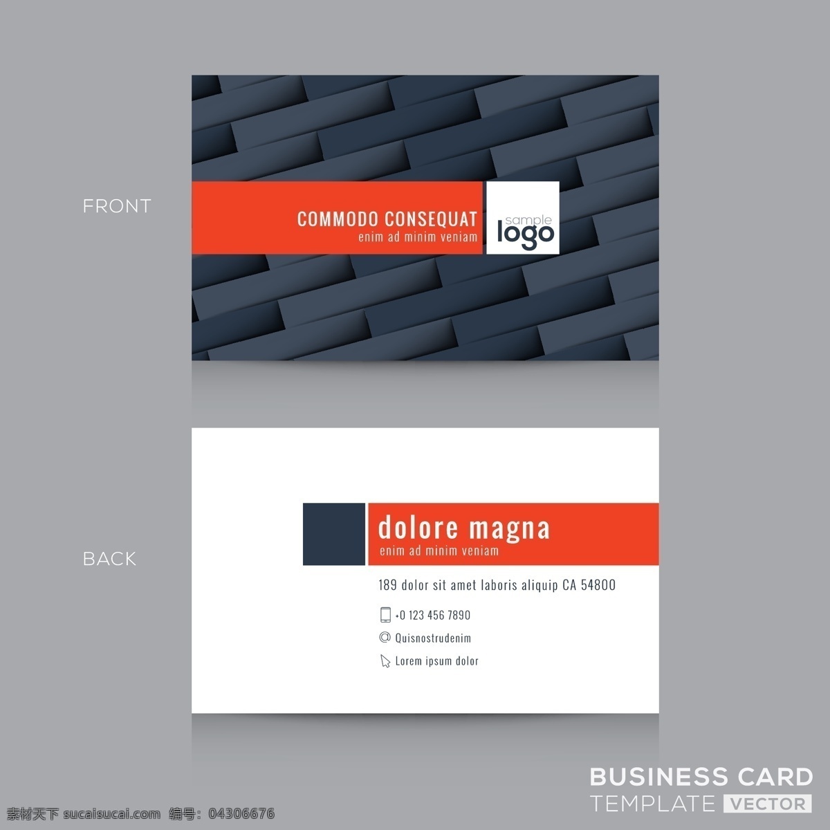 现代 深灰色 名片 商标 图案 商业 抽象 卡片 模板 办公室 形状 展示 文具 公司 立方体 品牌 身份