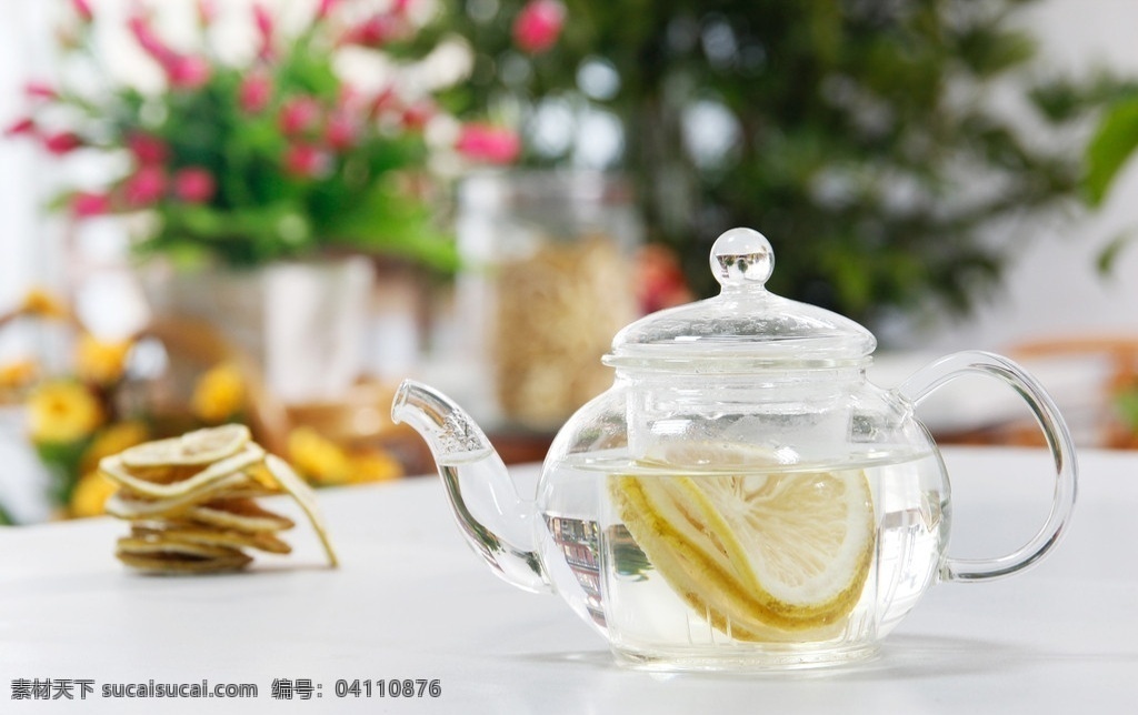 柠檬片 柠檬 高清 茶水 餐具 草 花草 饮料酒水 餐饮美食