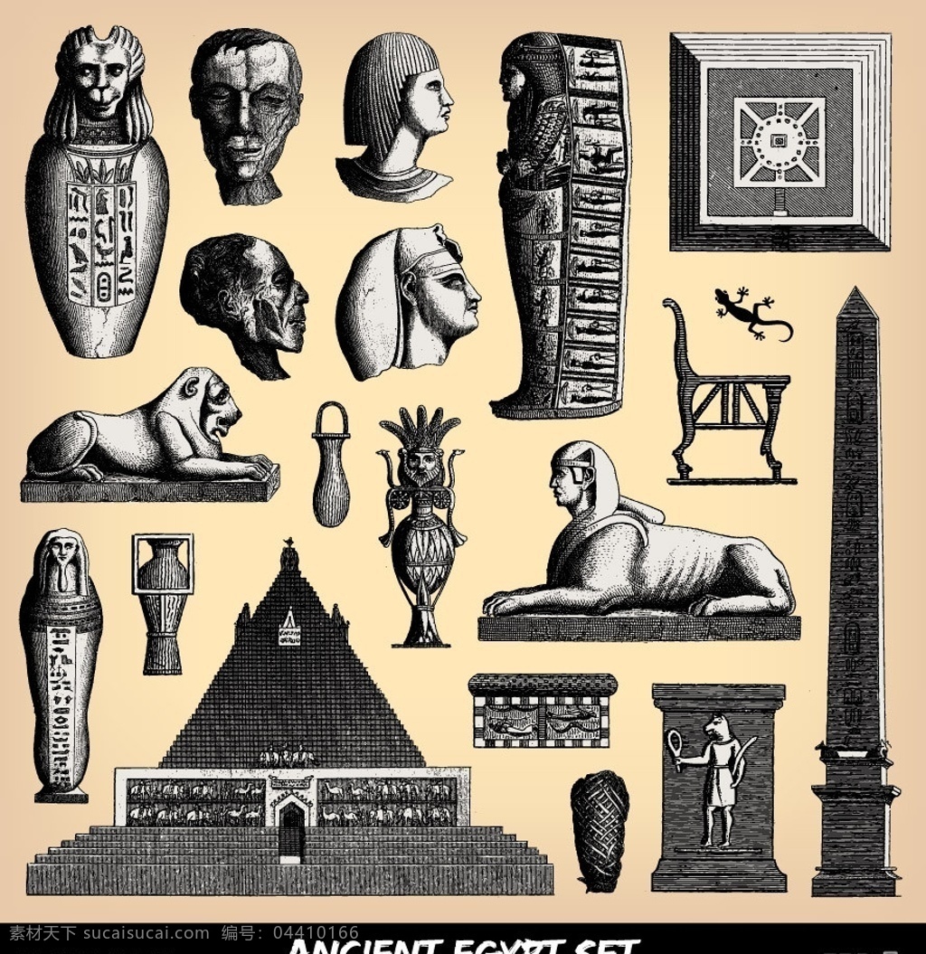 古埃 玛雅 符号 石像 古埃及 雕像 金字塔 人头马 标志 标识 古典 非洲 矢量 时尚 花纹 梦幻 底纹 底纹背景 底纹边框