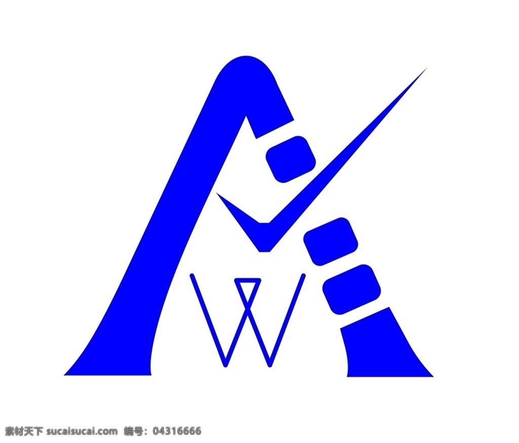 商用logo logo 商贸logo 传媒logo 企业logo 服装logo a 字母 aw w 标志图标 企业 标志