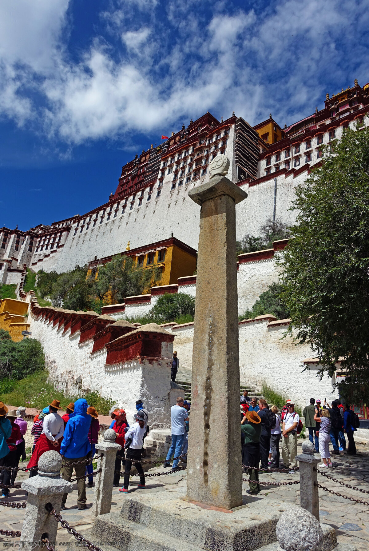 西藏 布达拉宫 无字碑 古建筑 喇嘛庙 喇嘛学府 遗迹 宫殿 天空 西藏旅游 旅游摄影 国内旅游