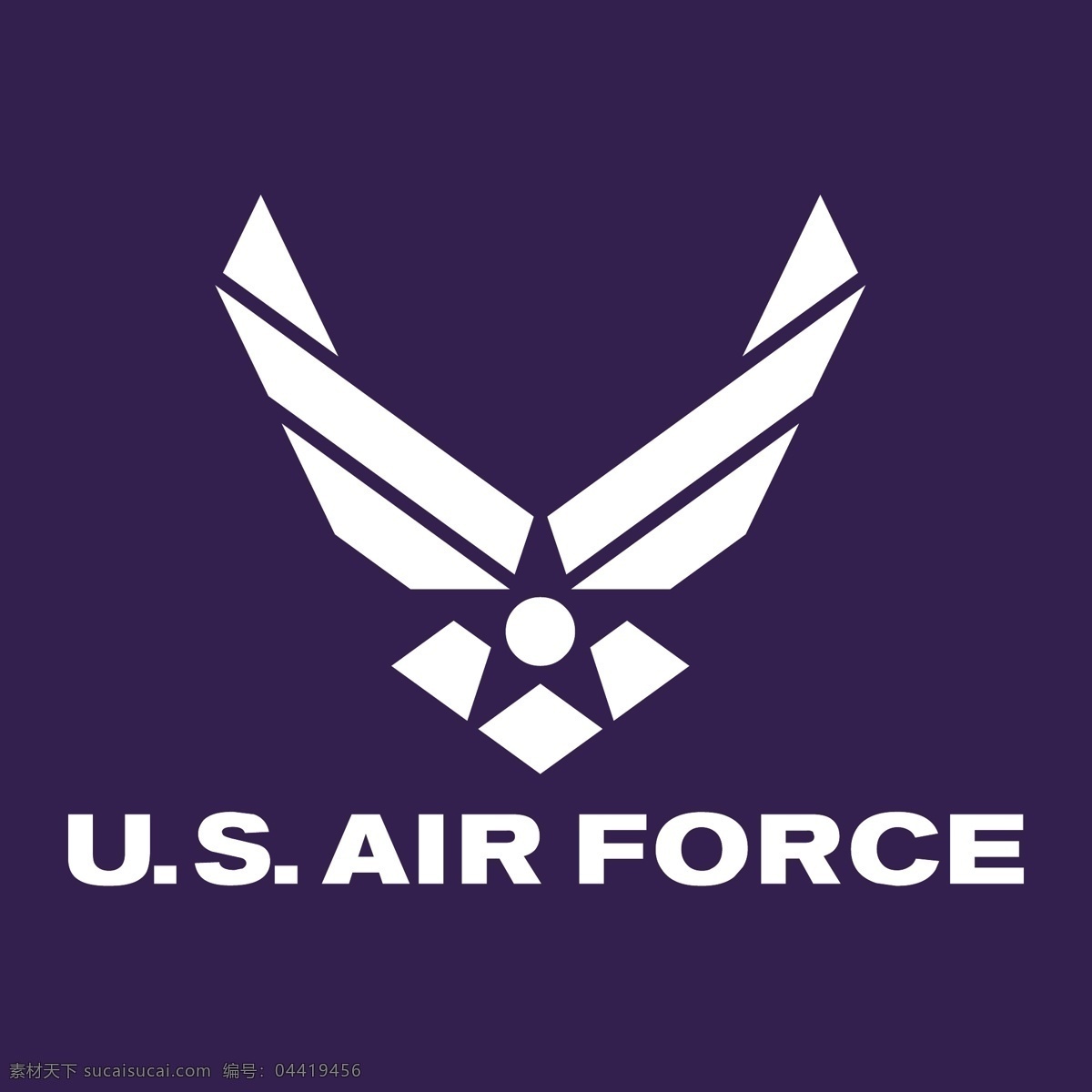 免费 美国空军 标志 白色