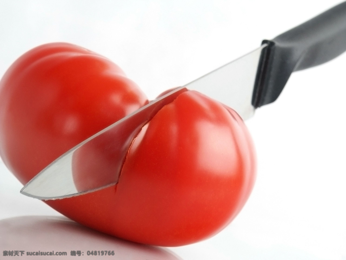 小刀 切 西红柿 番茄 新鲜蔬菜 果实 水果蔬菜 餐饮美食 蔬菜图片