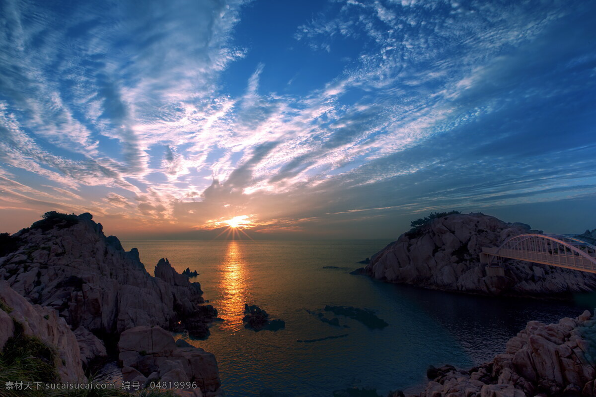 高清 清晨 日出 唯美日出 夕阳 日落 海上日出