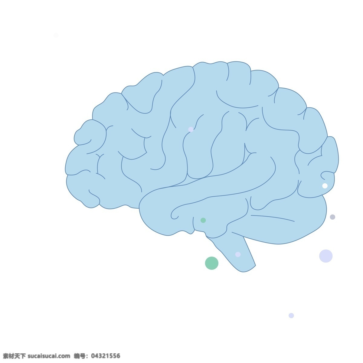 卡通 人类 大脑 卡通大脑 人类大脑 医学器官 卡通插图 创意卡通下载 插图 png图下载