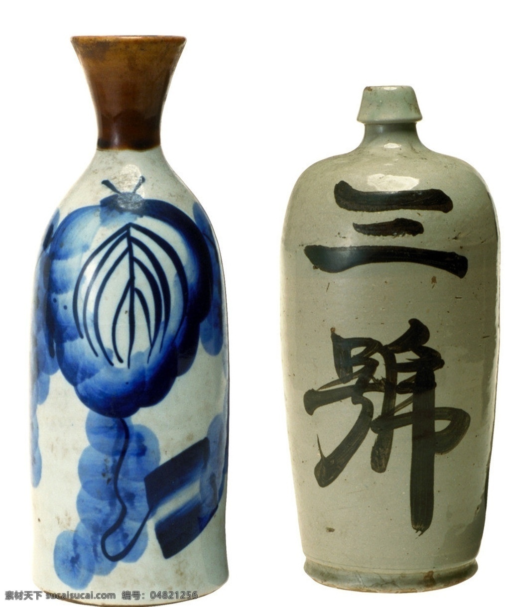 清酒瓶 日本清酒 陶瓷酒瓶 青花酒瓶 陶瓷文化 旧时生活素材 文化艺术