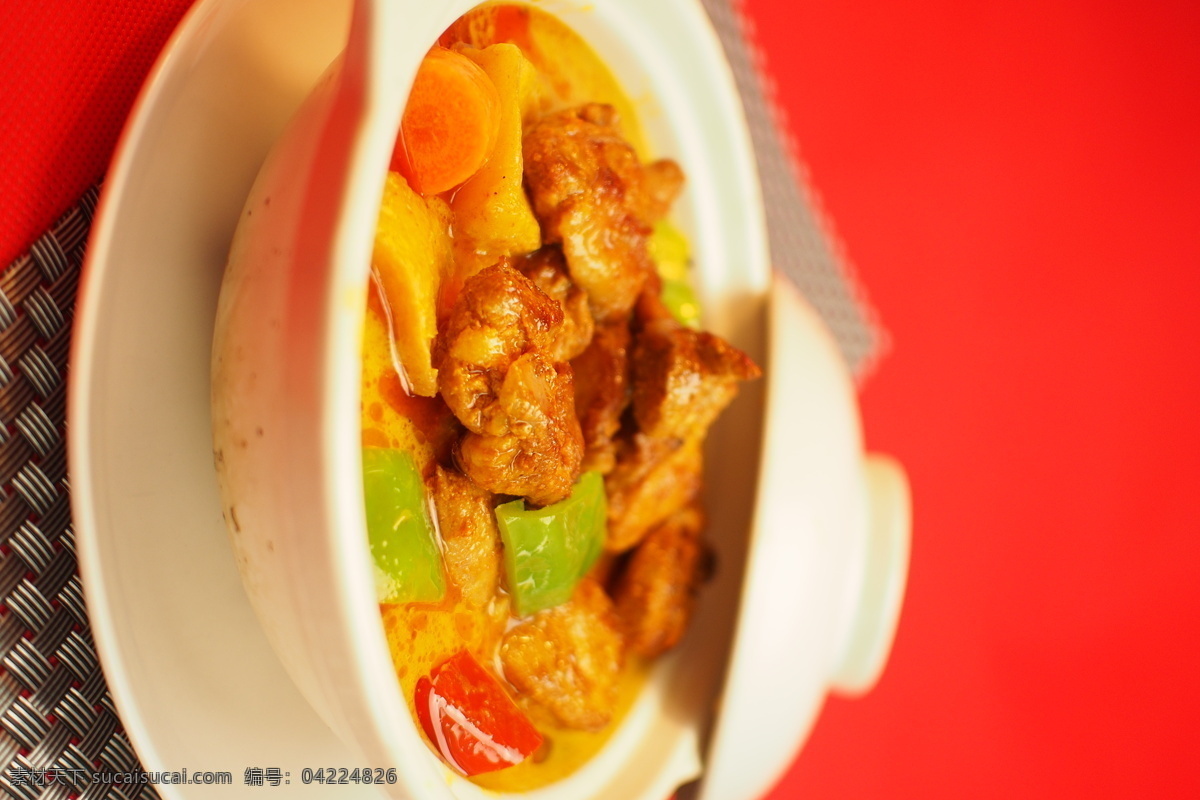 马来咖喱鸡 咖喱 鸡肉 马来 黄咖喱 微辣 传统美食 餐饮美食