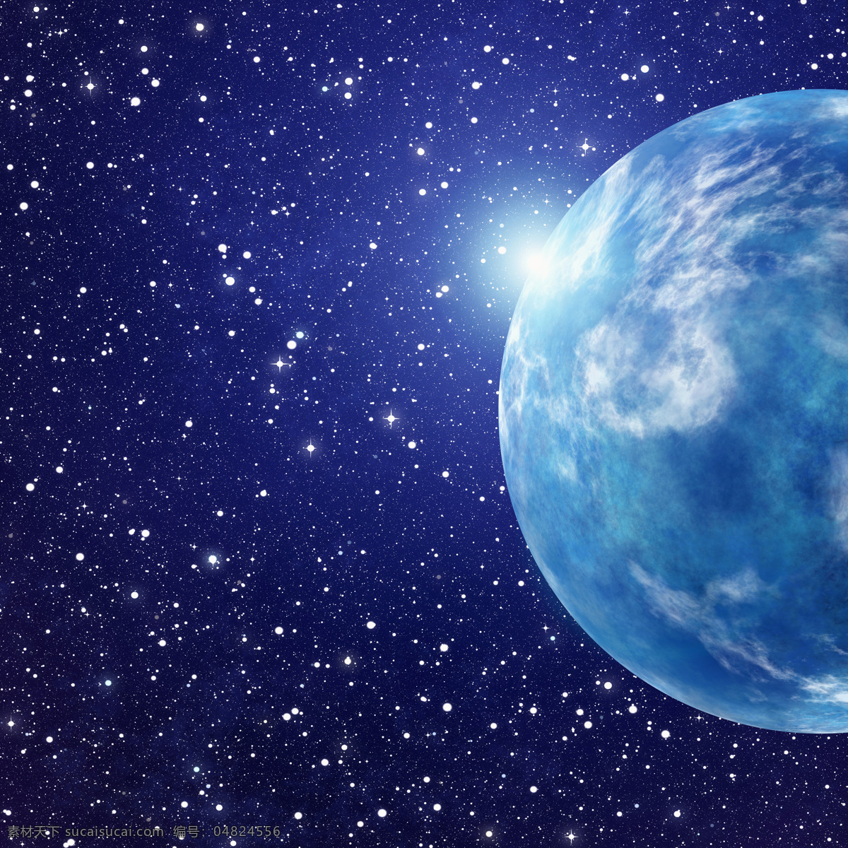 宇宙 中 地球 星球 星星 蓝色 星系 宇宙太空 环境家居