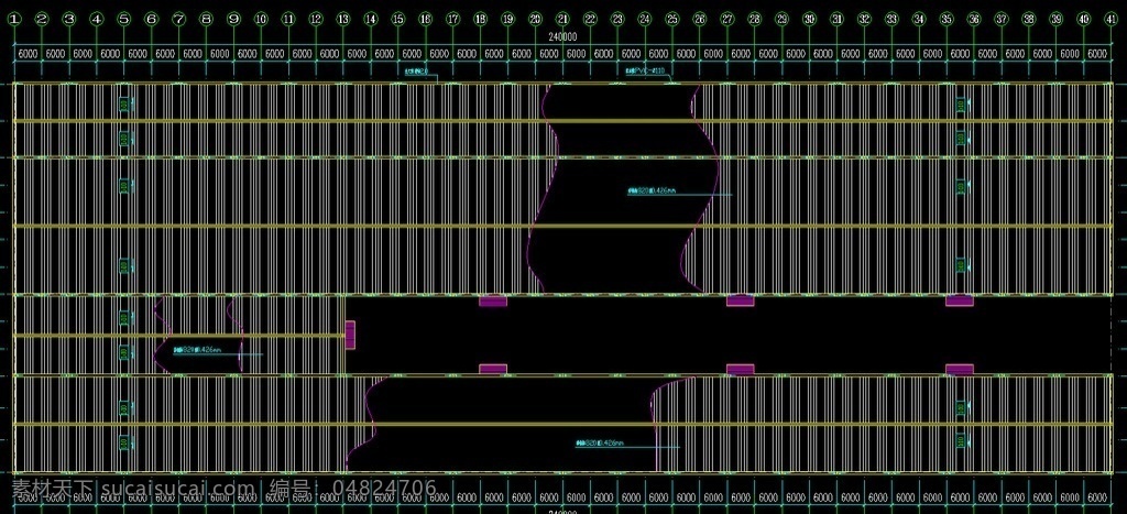 钢结构厂房 屋面彩板布置 cad 施工图 钢结构 网架 桁架 节点 轻钢 钢构 工程 建筑 工厂 厂区 厂房 山西 图 建筑设计 环境设计 源文件 dwg