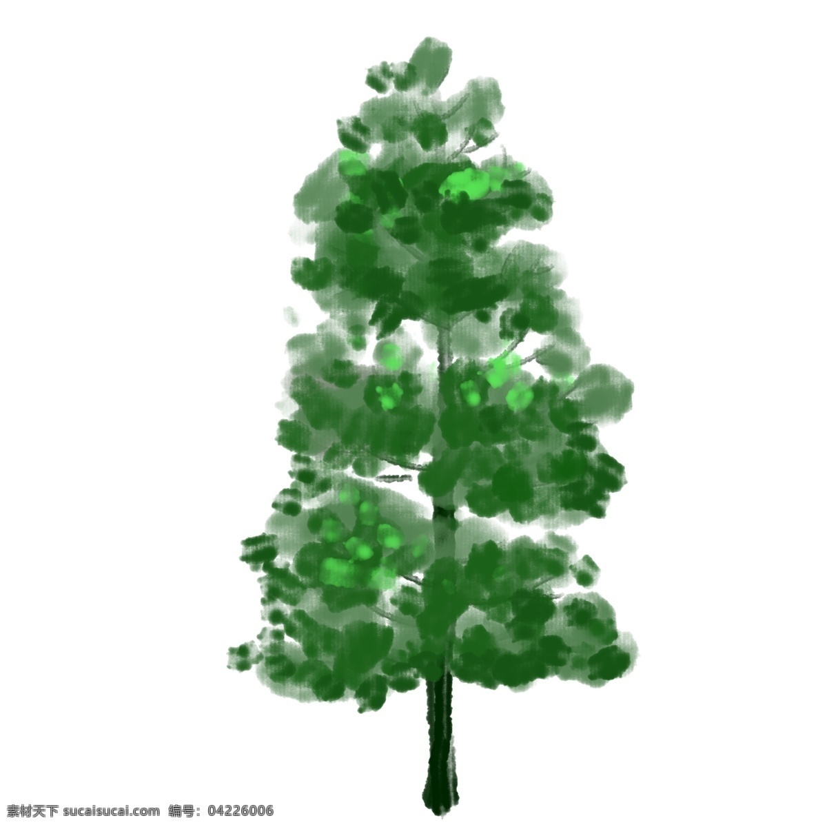 绿色树木装饰 植物 绿色 树枝