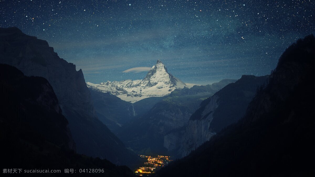 山峰 夜景 高清 山脉 山 山顶